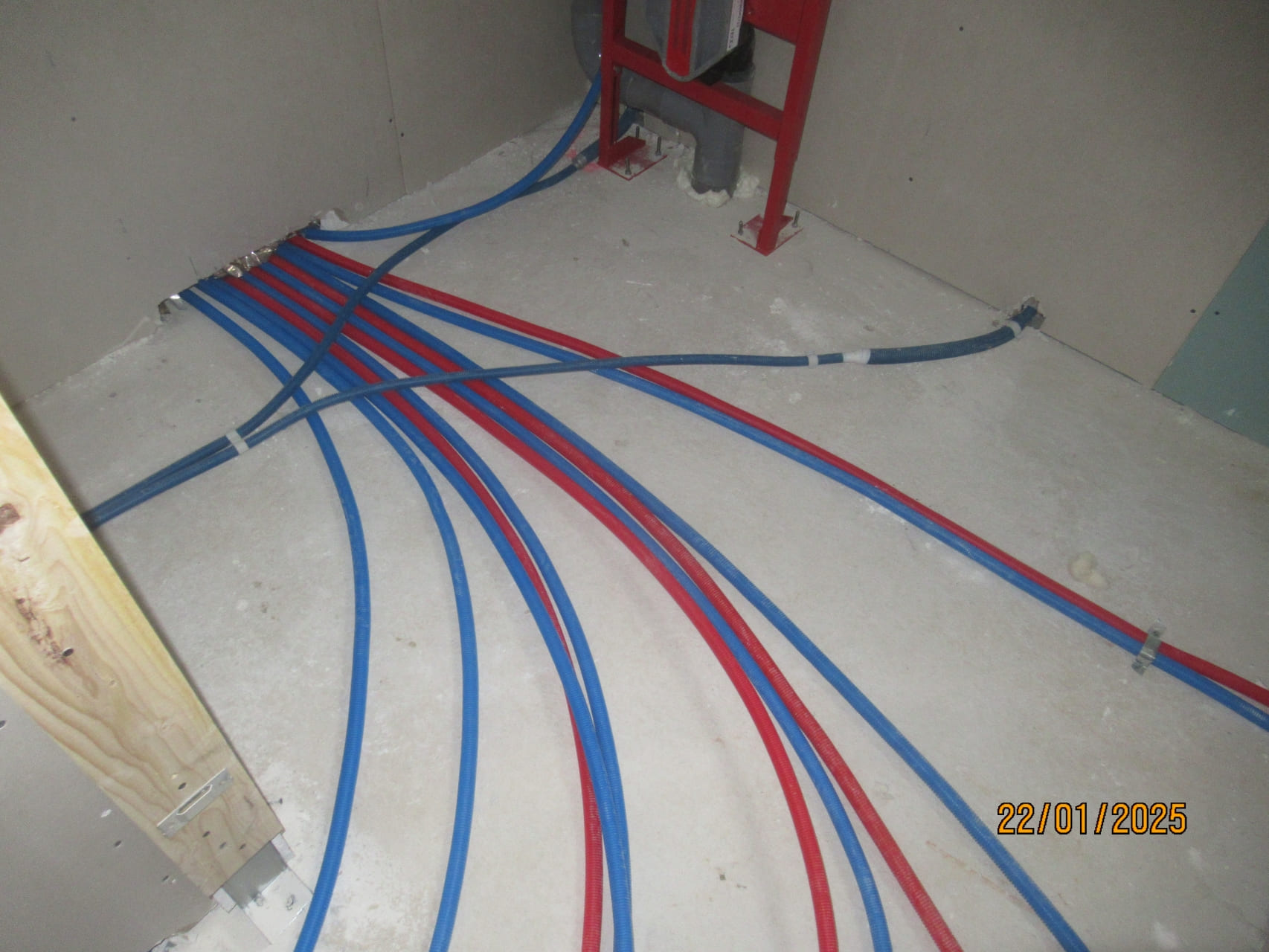 Pose de la plomberie